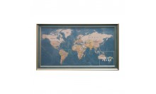 กรอบรูปแผนทีโลกแสดงจุดประเทศ